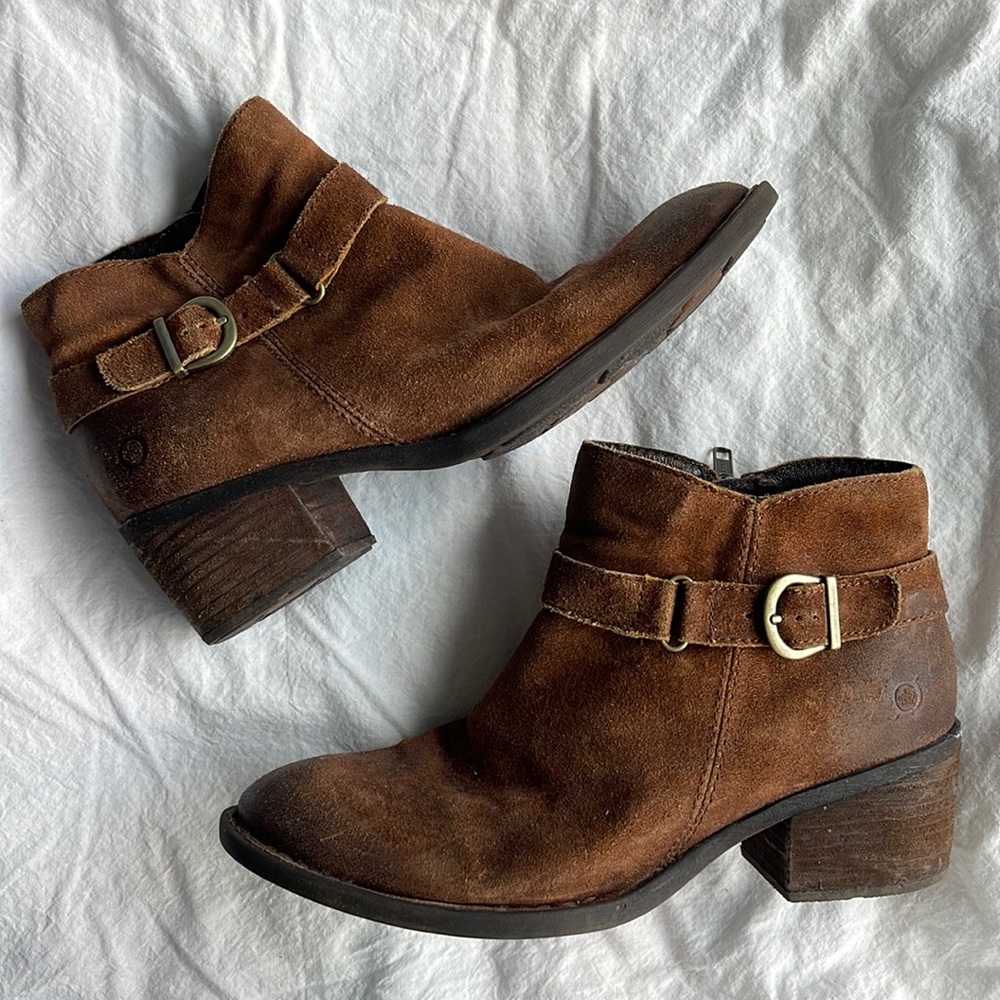 Born Leather Ankle Boots